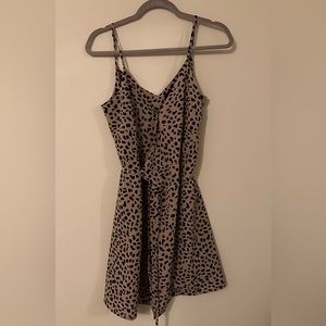 Cheetah Print Wrap-Around Dress